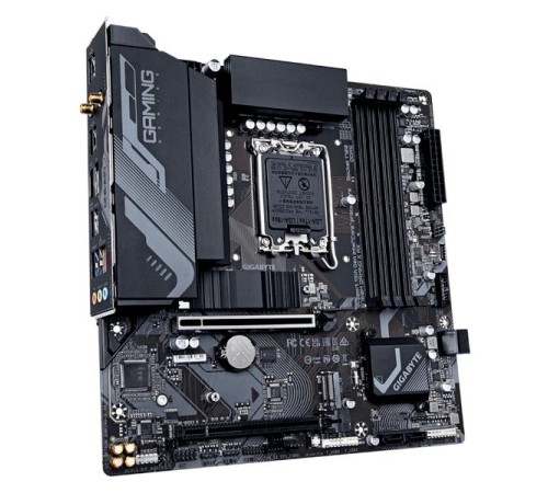 Материнская плата GIGABYTE B760M GAMING X AX, LGA1700, B760,  4*DDR5, 4*SATA, 2*M.2, 3*USB 3.2, 5*USB 2.0, 2*PCIx16, HDMI+DP, mATX