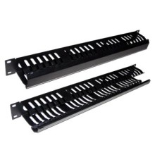 Органайзер Кабельный органайзер 19" c крышкой на 24 порта, 1U