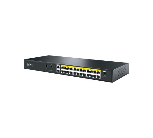Коммутатор/ Коммутатор Netis P124GH (L2) 24x100Мбит/с 2x1Гбит/с 1xКомбо(1000BASE-T/SFP) 1SFP 24PoE 24PoE+ 360W н