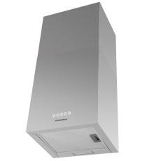 Вытяжка/ Кухонная вытяжка MAUNFELD BOX Push 40 Inox, настенная, механическое управление, 1000 м3/ч, 3 скорости, уровень шума 60 дБ, цвет нержавеющая сталь
