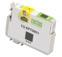 -/ Картридж струйный Cactus CS-EPT0801 T0801 черный (11.4мл) для Epson Stylus PhotoP50/PX650/PX660/PX70