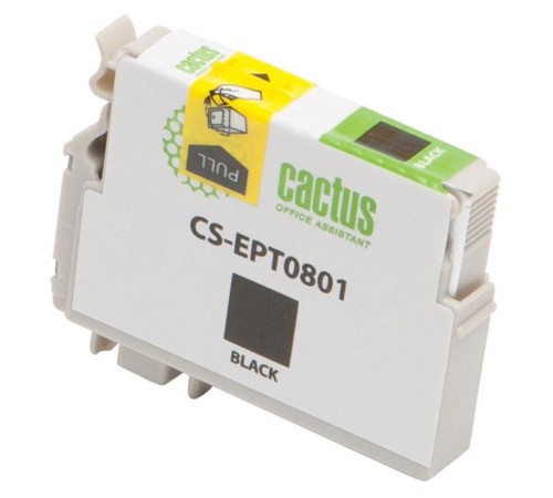 -/ Картридж струйный Cactus CS-EPT0801 T0801 черный (11.4мл) для Epson Stylus PhotoP50/PX650/PX660/PX70