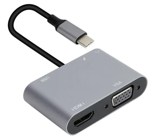 Адаптер/ Адаптер USB Type-Cm-->VGA, HDMI 4k*30Hz, USB3.0, PD, Audio, iOpen (Aopen/Qust)<ACU4511> Адаптер/ Адаптер USB Type-Cm-->VGA, HDMI 4k*30Hz, USB3.0, PD, Audio, iOpen (Aopen/Qust)<ACU4511>