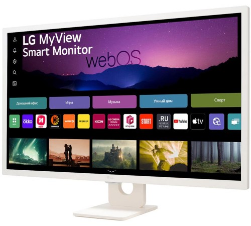 Монитор LG LCD 32SR50F-W/ LG MyView 32SR50F-W 31.5'' FHD Smart Monitor, IPS, 250cd/m2, 16:9, 5мс (GtG), 1200:1, 60Hz, 178/178, speakers 5Wx2, внешний БП, 2xHDMI, USB, VESA 100x100 mm, webOS Монитор LG LCD 32SR50F-W/ LG MyView 32SR50F-W 31.5'' FHD Smart Monitor, IPS, 250cd/m2, 16:9, 5мс (GtG), 1200:1, 60Hz, 178/178, speakers 5Wx2, внешний БП, 2xHDMI, USB, VESA 100x100 mm, webOS