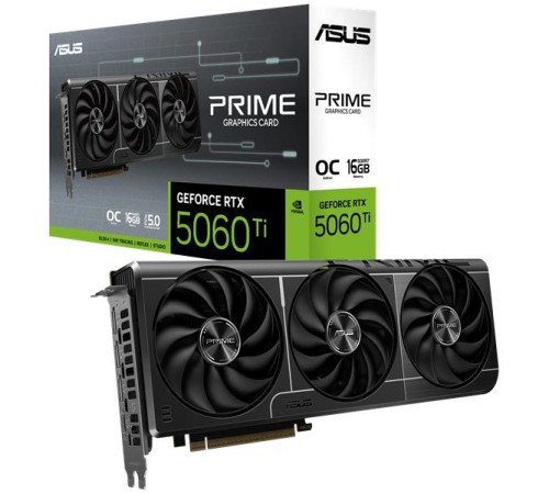 Видеокарта ASUS PRIME-RTX5060TI-O16G//RTX5060TI HDMI DP*3 16G D7; 90YV0MH2-M0NA00