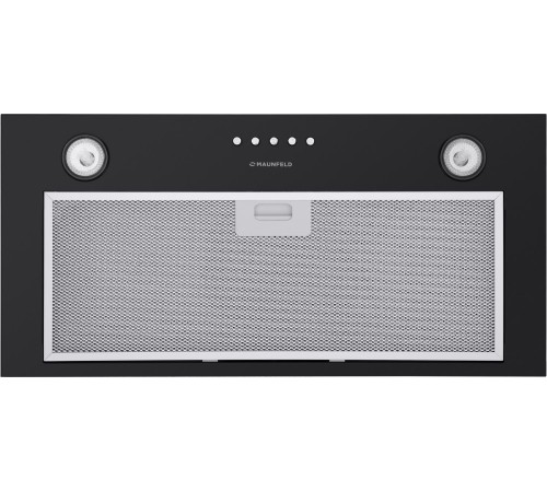 ВЫТЯЖКА MAUNFELD CROSBY SINGL 60 BLACK/ Полновстраиваемая, 60см, 850 м3, кнопочное управление, LED, площадь кухни до 30м2, опция: угольный фильтр CF140C-2шт, черная
