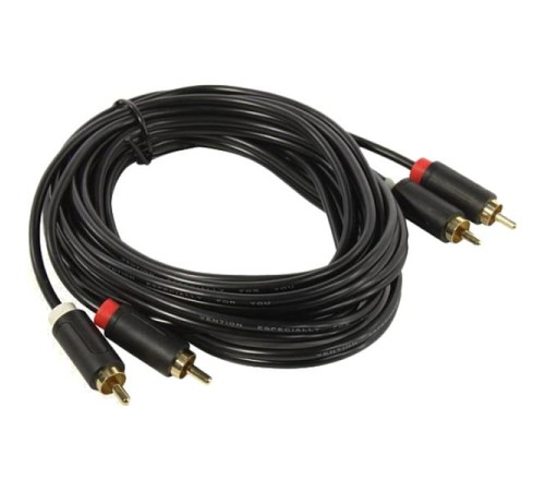 Кабель Vention аудио 2RCA M/2RCA M - 2м Чёрный