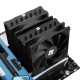 Кулер для процессора/ CPU Cooler Thermalright Phantom Spirit 120 SE Black (4-pin PWM, 154mm, Ni/Cu, 7x6mm, 2x120mm, 66.17CFM, 25.6dBA, 1500RPM, S: 1200, 1700, 1851, 115X, AM4, AM5, silver, black)