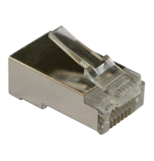 Коннектор RJ45 тип EZ, 8P8C, STP, Cat.5e, универсальный, покрытие 50 микрон,100 шт.