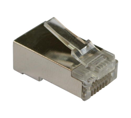 Коннектор RJ45 тип EZ, 8P8C, STP, Cat.5e, универсальный, покрытие 50 микрон,100 шт. Коннектор RJ45 тип EZ, 8P8C, STP, Cat.5e, универсальный, покрытие 50 микрон,100 шт.