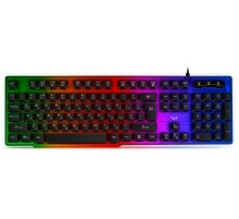 Игровая клавиатура KB-G8500 (104 кл, 12 Fn  функций, прозрач. корп.,подсв, мет. основание )