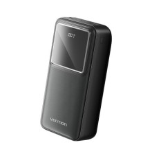 Power Bank Vention 30000mAh(Micro-USB/C-A/A)22.5W Черный с LED Дисплеем, шт.
