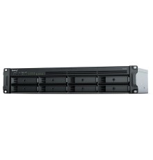 Система хранения данных Synology 2U/8bay QC 2,2GhzCPU/4Gb(32)/RAID0,1,5,6,10/upto 12HDD (1xRX418)/2xUSB3.2/1eSATA/iSCSI/4xGbE(+1Expslot)/2xIPcam/2xPS/norail 1YW