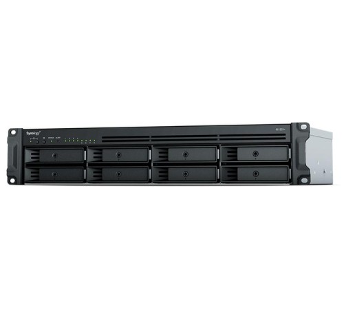 Система хранения данных Synology 2U/8bay QC 2,2GhzCPU/4Gb(32)/RAID0,1,5,6,10/upto 12HDD (1xRX418)/2xUSB3.2/1eSATA/iSCSI/4xGbE(+1Expslot)/2xIPcam/norail repl RS1219+