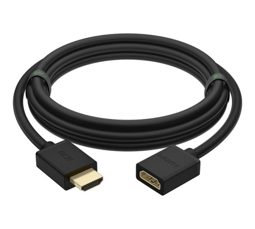 GCR Удлинитель 3.0m v2.0 HDMI-HDMI черный, OD7.3mm, 28/28 AWG, позолоченные контакты, Ethernet 18.0 Гбит/с, 19M / 19F, GCR-HMFR6-BB3S-3m, тройной экран GCR Удлинитель 3.0m v2.0 HDMI-HDMI черный, OD7.3mm, 28/28 AWG, позолоченные контакты, Ethernet 18.0 Гбит/с, 19M / 19F, GCR-HMFR6-BB3S-3m, тройной экран