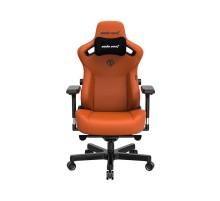 Кресло игровое Anda Seat Kaiser 3, цвет оранжевый, размер XL (180кг), материал ПВХ (модель AD12)
