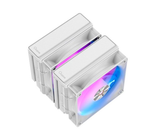 Кулер для процессора Ocypus Delta A62 WH ARGB, 2x120mm ARGB FAN, Top Panel, 6 HEAT PIPES, 4-PIN PWM, 500-2000 RPM, 29DBA, HYDRO BEARING, LGA115X/1200/1700/18XX, AM4/AM5
