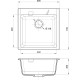 Кухонная мойка RIVELATO RIVELATO Мойка RAUM 50 1-чаша 500*510мм, монтаж: врезной, материал: кварц, цвет: иней