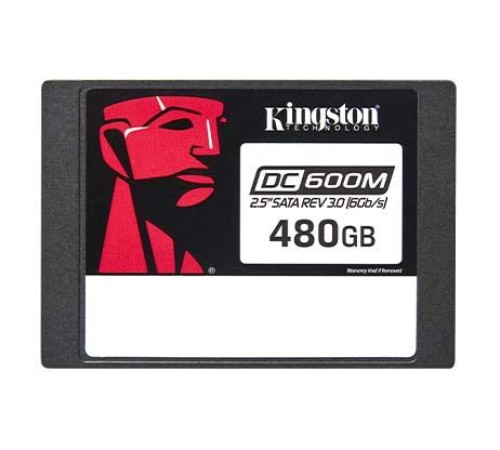 Твердотельный накопитель Kingston Enterprise SSD 480GB DC600M 2.5" SATA 3 R560/W470MB/s 3D TLC MTBF 2M 94 000/41 000 IOPS 876TBW (Mixed-Use) 3 years