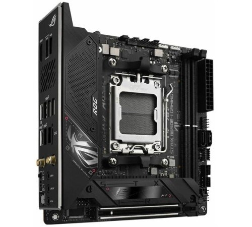 Материнская плата ASUS ROG STRIX B650E-I GAMING WIFII, AM5, B650, 2*DDR5, 2*SATA, 2*M.2, 4*USB 3.2, 2*USB 2.0, Type-C, 1*PCIx16, HDMI, mITX; 90MB1BI0-M0EAY0