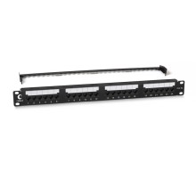 Патч-панель 19" (1U), 24 порта RJ-45, категория 5e, Dual IDC, с орган. Cabeus PL2-24-Cat.5e-Dual IDC Патч-панель 19" (1U), 24 порта RJ-45, категория 5e, Dual IDC, с задним кабельным организатором, new