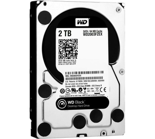 Жесткий диск/ HDD WD SATA3 2Tb Caviar Black 7200 64Mb