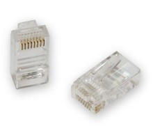Вилка-коннектор RJ-45 GREENACCESSORIES GA-PLUG5WG категория 5e UTP для многожильного кабеля, 8p8c позол. конт. (100 шт.)
