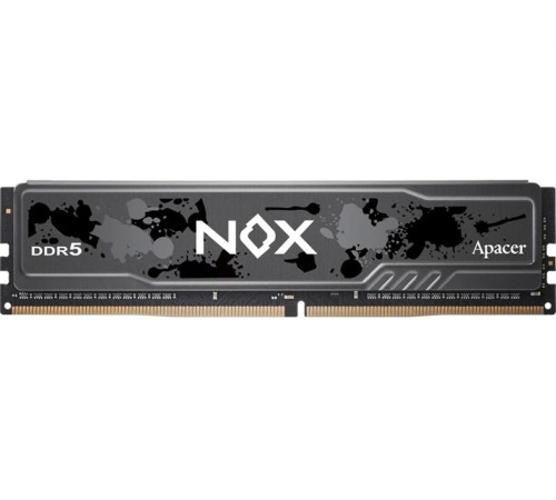 Оперативная память Apacer  DDR5  32GB  5200MHz DIMM NOX Black Gaming Memory (PC5-41600) CL40 1.25V (Retail) 2048*8  Heat Sink (Retail) 3 years (AH5U32G52C522MBAA-1)