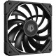 Кулер для корпуса/ Case Cooler ID-COOLING TF-12015-K (120x120x15mm, 4-pin PWM, 67.58CFM, 32.3dBA, 2200RPM, Black)