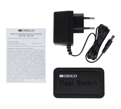 Коммутатор/ Unmanaged Switch 5x100Base-TX, plastic case