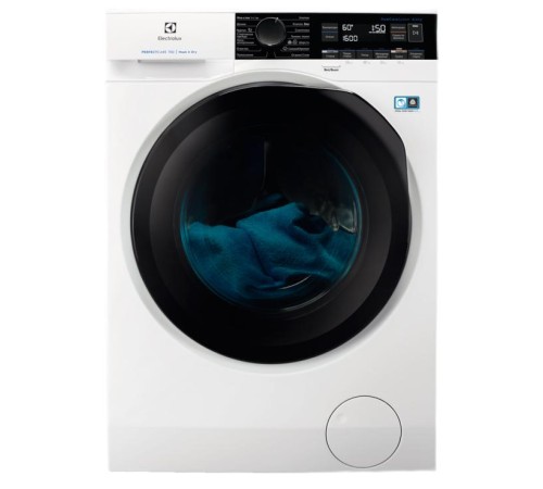 Стиральные машины с функцией сушки ELECTROLUX/ Фронтальная загрузка, стирка 8 кг / сушка 6 кг, отжим 1600 об/мин, классы A/A, глубина 60 см, средний ЖК дисплей, инверторный двигатель, конденсационная сушка, разглаживание и освежение белья при помощи пара,