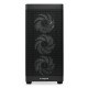 Корпус без блока питания/ Case HSPD M740, Mesh Mid Tower, Black, TG, 0.6 SPCC, 4x120mm ARGB (M1) E-ATX, ATX, mATX, mITX 170/400/200mm 4x2.5", 2x3.5", 7xPCI 1xUSB-A 3.0, 1xUSB-C 3.0 460x218x450mm