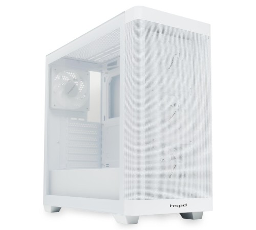 Корпус без блока питания/ Case HSPD M740, Mesh Mid Tower, White, TG, 0.6 SPCC, 4x120mm ARGB (M1) E-ATX, ATX, mATX, mITX 170/400/200mm 4x2.5", 2x3.5", 7xPCI 1xUSB-A 3.0, 1xUSB-C 3.0 460x218x450mm Корпус без блока питания/ Case HSPD M740, Mesh Mid Tower, White, TG, 0.6 SPCC, 4x120mm ARGB (M1) E-ATX, ATX, mATX, mITX 170/400/200mm 4x2.5", 2x3.5", 7xPCI 1xUSB-A 3.0, 1xUSB-C 3.0 460x218x450mm