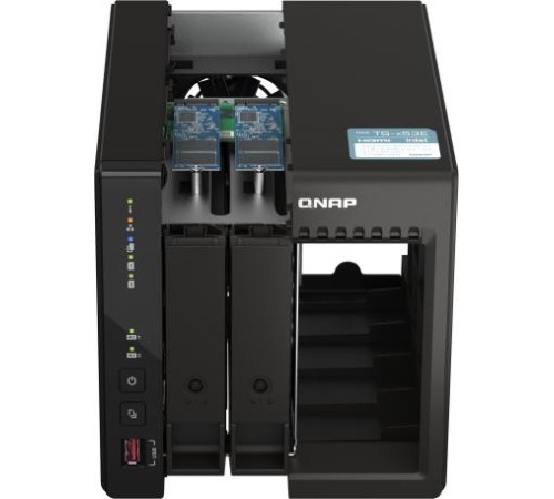 Сетевое хранилище без дисков/ SMB QNAP TS-253E-8G NAS, 2-tray w/o HDD. 2xHDMI-port. 4-core Celeron J6412 2-2.6 GHz, 8GB DDR, 2x2.5Gb LAN, 2 x M.2 2280 PCIe Gen 3 x2, 2x USB 3.2 Gen 2 (10Gbps) Port, 2x USB 2.0 port Сетевое хранилище без дисков/ SMB QNAP TS-253E-8G NAS, 2-tray w/o HDD. 2xHDMI-port. 4-core Celeron J6412 2-2.6 GHz, 8GB DDR, 2x2.5Gb LAN, 2 x M.2 2280 PCIe Gen 3 x2, 2x USB 3.2 Gen 2 (10Gbps) Port, 2x USB 2.0 port