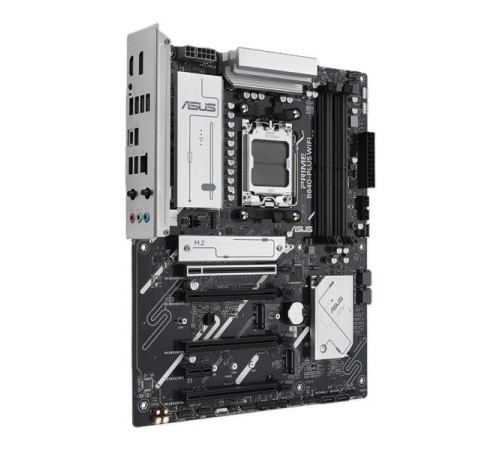 Материнская плата ASUS PRIME B840-PLUS WIFI, AM5, B840, 4*DDR5, 4*SATA, 3*M.2, 3*USB 3.2, 4*USB 2.0, Type-C, 5*PCIx16, 1*PCIx1, DP+HDMI, ATX; 90MB1IZ0-M0EAY0