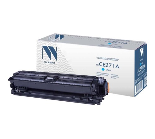 -/ Тонер-картридж NVP NV-CE271A Cyan для HP Color LaserJet CP5525dn/ CP5525n/ CP5525xh/ M750dn/ M750n/ M750xh (15000k)