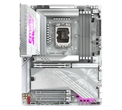 Материнская плата/ Z890 AORUS ELITE X ICE, Socket 1851, Intel®Z890, 4xDDR5-6400, 3xPCI-Ex16, 4xSATA3(RAID 0/1/5/10), 5xM.2, 8Ch Audio, 1x2.5GbLan, WiFi, (4+4)xUSB2.0, (6+2)xUSB3.2, (1+1)xUSB Type-C™, ATX, RTL Материнская плата/ Z890 AORUS ELITE X ICE, Socket 1851, Intel®Z890, 4xDDR5-6400, 3xPCI-Ex16, 4xSATA3(RAID 0/1/5/10), 5xM.2, 8Ch Audio, 1x2.5GbLan, WiFi, (4+4)xUSB2.0, (6+2)xUSB3.2, (1+1)xUSB Type-C™, ATX, RTL