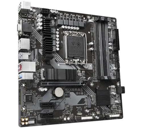 Материнская плата GIGABYTE B760M DS3H DDR4, LGA1700, B760, 4*DDR4, 4*SATA, 2*M.2, 3*USB 3.2, 2*USB 2.0, Type-C, 1*PCIx16, 2*PCIx1, D-Sub+HDMI+2*DP, mATX