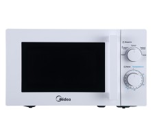Отдельностоящая микроволновая печь Midea/ Отдельностоящая микроволновая печь Midea, объем 20 л, механическое управление, таймер, 5 уровней мощности, подсветка, размораживание, поворотный стол, цвет белый