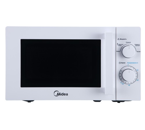 Отдельностоящая микроволновая печь Midea/ Отдельностоящая микроволновая печь Midea, объем 20 л, механическое управление, таймер, 5 уровней мощности, подсветка, размораживание, поворотный стол, цвет белый Отдельностоящая микроволновая печь Midea/ Отдельностоящая микроволновая печь Midea, объем 20 л, механическое управление, таймер, 5 уровней мощности, подсветка, размораживание, поворотный стол, цвет белый