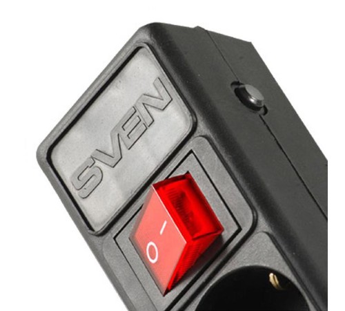 Фильтр SVEN Optima Base 5,0 м (5 розеток) черны/ Surge Protector SVEN Optima Base 5,0 m (5 sockets) Black Фильтр SVEN Optima Base 5,0 м (5 розеток) черны/ Surge Protector SVEN Optima Base 5,0 m (5 sockets) Black