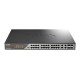 Коммутатор D-Link Настраиваемый L2 PoE-коммутатор, 24x1000Base-T PoE (8 портов 802.3bt 90 Вт), 4xCombo 1000Base-T PoE/SFP, PoE-бюджет 518 Вт, дальность PoE до 250 м