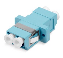 Проходной соединитель Cabeus DLC-DLC-MM-OM3 Проходной соединитель LC-LC duplex, MM-OM3(для многомодового кабеля), корпус пластмассовый (SC Adapter Simplex dimension)
