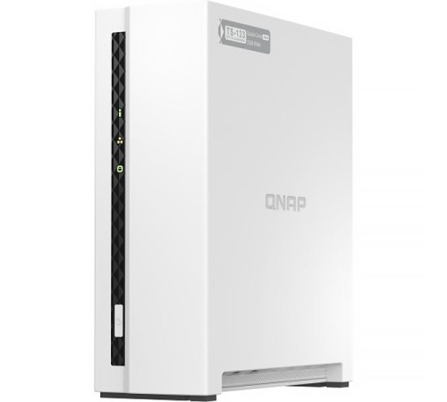 Сетевое хранилище без дисков/ channel QNAP TS-133 NAS 1 HDD tray. ARM 4-core 64-bit ARM Cortex-A55 1.8GHz, ram 2 GB (max), 1x1GbE, 1xUSB 2.0 port,1xUSB 3.2 Gen 1 Сетевое хранилище без дисков/ channel QNAP TS-133 NAS 1 HDD tray. ARM 4-core 64-bit ARM Cortex-A55 1.8GHz, ram 2 GB (max), 1x1GbE, 1xUSB 2.0 port,1xUSB 3.2 Gen 1