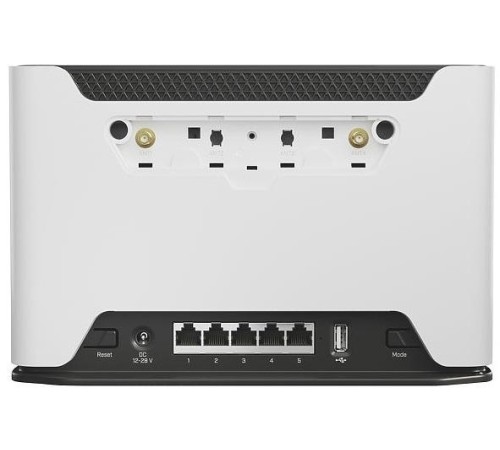 Точка доступа MikroTik Chateau LTE12 kit with 716MHz four core CPU, 256MB RAM, 5 x Gigabit LAN, two wireless interfaces (built-in 2.4Ghz 802.11b/g/n two chain wireless with integrated antennas, built-in 5Ghz 802.11
