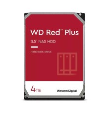 Жесткий диск/ HDD WD SATA3 4Tb NAS Red Plus 5400 128Mb 1 year warranty