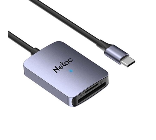 Кардридер  Netac Flash card reader WK12, USB3.0 Type-C to mSD/SD (repl. NT09WK12-30GR)