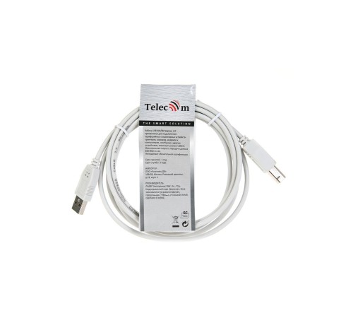 Кабель/ Кабель USB2.0  A-->B (1.8м) Telecom <TC6900-1.8M>