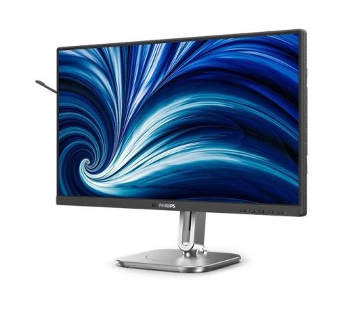 Монитор 23,8" Philips 24B2N4200  1920x1080, WLED, 16:9, IPS, 300cd, 1500:1, 4ms, 178/178, VGA, HDMI, DP, USB Hub, Speakers, 120Hz, Tilt, HAS, Swivel, Pivot, Внутр, VESA, Black, 3y
