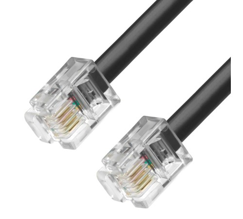 GCR Телефонный шнур удлинитель для аппарата 15.0m 6P4C GCR-TP6P4C2-15.0m, (джек 6p4c - jack 6p4c) черный GCR Телефонный шнур удлинитель для аппарата 15.0m 6P4C GCR-TP6P4C2-15.0m, (джек 6p4c - jack 6p4c) черный